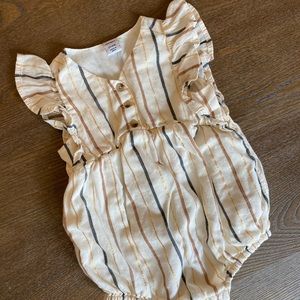 12-18m Old Navy Metallic Stripe Bubble Romper